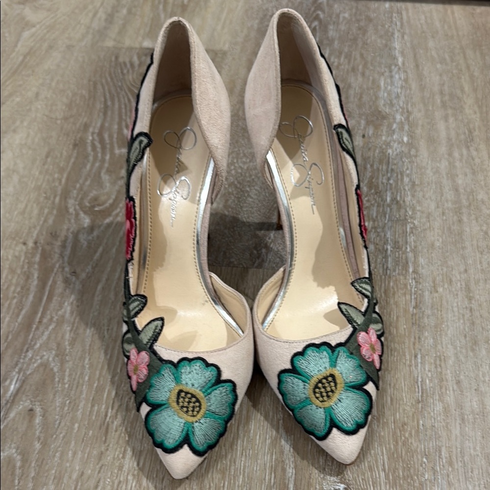 Floral Embroidered Women's Shoes